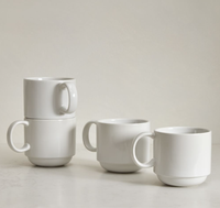 Tasse en porcelaine et en céramique blanche émaillée, livraison rapide, livraison gratuite, Oem et Odm, 80 pièces