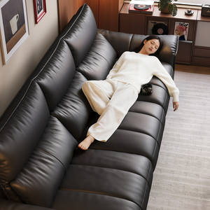 Canapé électrique fonctionnel trois places Dypu Ode Joy, subventionné par le gouvernement, avec pieds surélevés, zéro espacement, style moderne, en <span class=keywords><strong>cuir</strong></span> véritable - Product Image 3