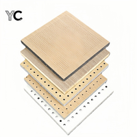 Panneaux en bois MDF rainurés, modernes, haut de gamme, acoustiques, ignifuges, imperméables et écologiques, matériau d'absorption acoustique pour extérieur