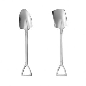 Thickened 304 Stainless Steel <b>square</b> Dessert Spoon - Product Image 2
