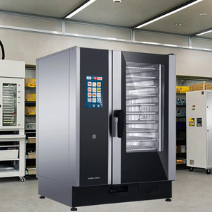 Horno Comercial Integrado con Vaporera, Termostato Ajustable, Pantalla LED, Control Táctil, Deslizante, para Panadería J0-E Comercial - Product Image 1