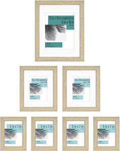 자연 나무 사진 프레임, 8 액자 실제 유리 전면 벽 매달려 갤러리 벽 탁상 디스플레이, - Product Image 2