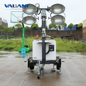 Tour d'éclairage mobile commerciale au design unique, sur remorque élévatrice - Product Image 4