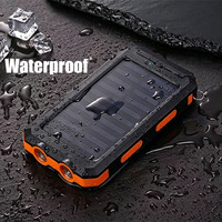 Batterie Externe Solaire 20000mAh Réelle avec Charge Rapide 22.5W, Double Lampe LED, Boussole et Étanchéité pour Téléphones SP5-20000