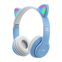 Écouteurs TWS LED étanches en forme d'oreilles de voiture, casque sans fil RGB, promotion exceptionnelle