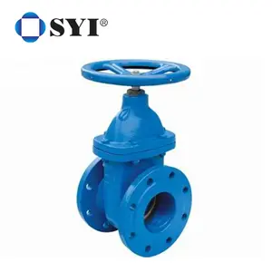 SYI Excellent Corrosion Protection PN10 PN16 DIN 3352 F4 Non-Rising Stem Metal Seated Gate Valve