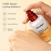 Sérum Visage Hydratant et Apaisant à la Centella en Capsules, Répare la Barrière Cutanée, Anti-Âge, Lisse la Peau, Marque Privée