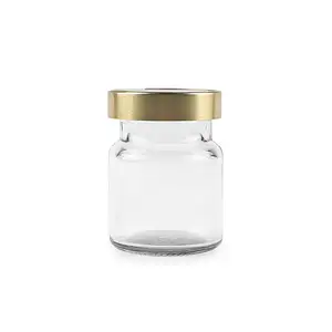 Professional Manufacture Wholesale Storage Beverage 70ml Tall Thin Birdnest Glass Jar