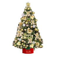 Sapin de Noël miniature personnalisable de 80 cm, à LED, fonctionnant sur piles, durable, idéal pour la décoration de la maison, ornement artificiel en métal