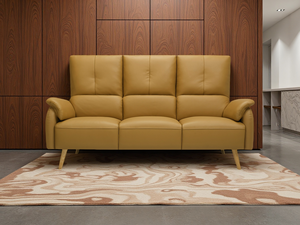 Sofá de Oficina Simple y Moderno de Cuero para Oficina, Área de Recepción, Sala de Espera - Product Image 2