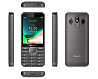 Téléphone mobile à clavier bas de gamme S340 3,2 pouces, compatible WhatsApp et Facebook, vente en gros OEM, 4G