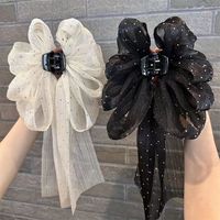 Nouveau coréen dames grand arc épingle à cheveux printemps pince à cheveux ruban épingles à cheveux accessoires Barrettes pince tissu pince à cheveux pour les femmes