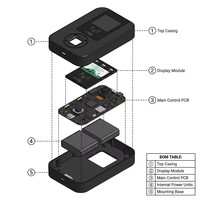 Cargador Rápido Monofásico de 7kW, 11kW, 22kW, EVSE, Cargador de CA Montado en Pared con Pantalla para Coches Eléctricos