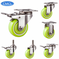 Roulettes légères d'acier inoxydable de roulettes de CMCL avec des roulettes de PA de polyamide