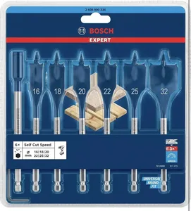 ใหม่และมีสินค้าในสต็อก ชุดดอกสว่านเจาะเร็ว EXPERT Self Cut Speed Spade, 16 - <span class=keywords><strong>32</strong></span> มม., <span class=keywords><strong>7</strong></span> ชิ้น, 2608900334 ผู้จัดจำหน่าย Plc Pac - Product Image 3