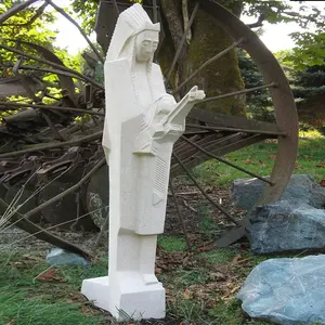 Statua di marmo bianco decorativo da giardino Frank syldly Wright Maidens