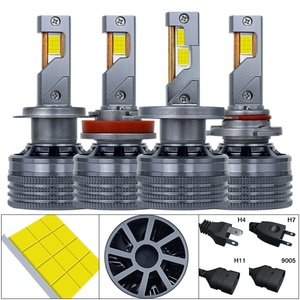 ไฟหน้า LED H1 K20 300W หลอดทองแดงสามเส้น H7 หลอดไฟหน้า LED สำหรับอุปกรณ์ตกแต่งภายในรถยนต์ - Product Image 6