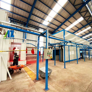 Máquina de pintura electrostática de pintura automática de fácil funcionamiento, línea de recubrimiento en polvo a la venta con compresor de aire de tornillo - Product Image 1