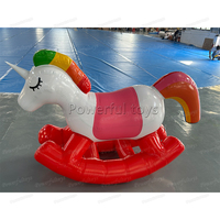 Cheval sauteur gonflable en PVC, jouet animal rebondissant pour enfants