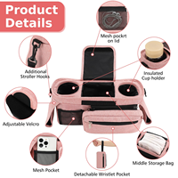 Sac de rangement léger et grand format pour poussette, imperméable, pour poussette et landau, vente en gros