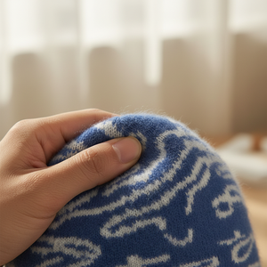 Berretto in maglia Jacquard Zebra alla moda personalizzato per l'autunno-inverno-carino e accogliente - Product Image 4