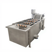 Commerciële groentewasmachine met grote capaciteit Motor Waterreiniging Multifunctionele groenteverwerkingsinstallatie Groenten