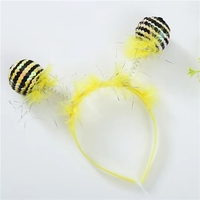 Bandeau en plastique drôle d'abeille d'antenne de boule d'extraterrestre d'insecte de monstre d'UFO