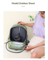 Sac à dos pour animaux de compagnie Light PC Airflow Space Capsule, sac de transport pour chats et chiens, limite de poids 7 kg, accessoire de camping
