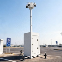 Mobile CCTV-Türme für Baustellen Verzinkter Stahlturm mit 6m Mast für Europa