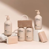 Bouteille de shampooing et d'après-shampooing personnalisée avec surface mate, 300 ml, 500 ml