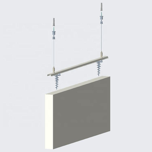 Kit de suspension de lampe à câble en acier réglable, système de suspension au plafond, fixation pour luminaire, matériel de sécurité pour câble lumineux - Product Image 6