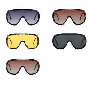 Nouvelles Lunettes de Soleil Vintage 2020 pour Hommes, Grand Cadre, Style Masque, Protection UV400, Lunettes de Soleil Surdimensionnées pour Femmes - Product Image 6