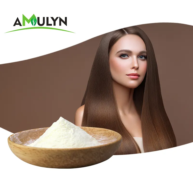 AMULYN supply water soluble hydrolyzed collagen keratin peptide powder for hair care