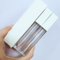 Emballage vide pour brillant à lèvres avec bouchon à vis, boîte personnalisable avec logo, en matériau ABS, contenants cosmétiques à marque privée pour petites quantités