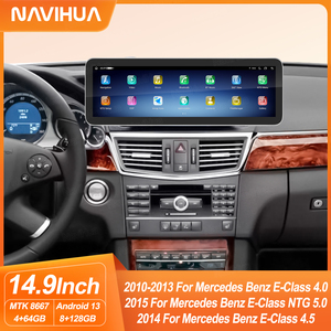 Lecteur multimédia à écran tactile Navihua 14,9 pouces pour <span class=keywords><strong>autoradio</strong></span> de voiture <span class=keywords><strong>Mercedes</strong></span> Classe E W212 2010-2013 4.0L 2015 pour Benz Classe E NTG5.0 - Product Image 5