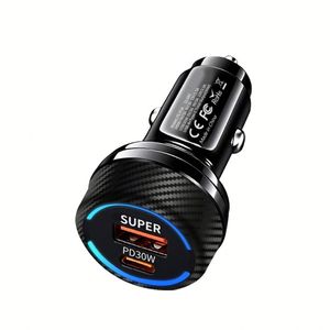 ที่ชาร์จในรถยนต์ USB QC3.0+Type C ชาร์จเร็ว สำหรับโทรศัพท์มือถือ รุ่น Phone 16 15ProMax และ Samsung - Product Image 6
