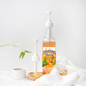 Universal Size 28mm 31mm White Plastic Long Nozzle Coffee Syrup Bottle Pump for Syrup Honey Sauce Bottle Kitchen Dinning Bar - Product Image 1