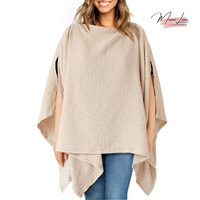Couverture d'allaitement pour femmes enceintes, 100% coton, double couche, châle d'allaitement