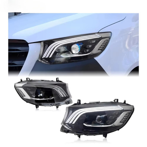 Faros Delanteros LED de Repuesto para <span class=keywords><strong>Mercedes</strong></span>-Benz Sprinter 2018-2023, Estilo <span class=keywords><strong>Maybach</strong></span>, Conjunto de Lámparas Delanteras DRL, Actualización - Product Image 1