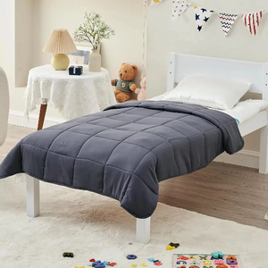 Vente en gros de perles de verre haut de gamme Remplissage pour enfants <span class=keywords><strong>Couverture</strong></span> <span class=keywords><strong>lestée</strong></span> en tissu de coton <span class=keywords><strong>Couverture</strong></span> lourde Soulagement de l'anxiété <span class=keywords><strong>Couverture</strong></span> par gravité - Product Image 3