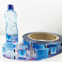 Échantillon gratuit d'étiquettes thermorétractables personnalisées pour bouteilles de boissons (impression numérique sur matériau PVC/PET)