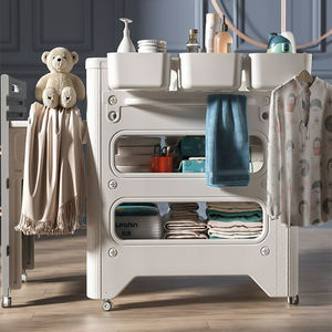 Station à <span class=keywords><strong>langer</strong></span> pour nouveau-né, <span class=keywords><strong>table</strong></span> à <span class=keywords><strong>langer</strong></span> réglable en hauteur avec organisateur et commode - Product Image 6