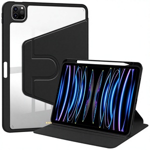 เคสหนังอะคริลิคแบบหมุนได้ ผลิตในจีน สำหรับ <span class=keywords><strong>iPad</strong></span> 11/mini 7 และ <span class=keywords><strong>Air</strong></span> <span class=keywords><strong>5</strong></span> ป้องกันรอบด้าน ป้องกันการตกกระแทก - Product Image 1