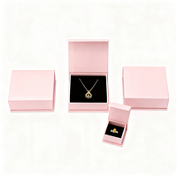 Boîte cadeau magnétique de luxe écologique avec insert en velours, emballage personnalisé pour collier et bague, impression dorée et UV