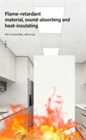 Plafond moderne en alliage d'aluminium 24x24, revêtement poudré, résistant au feu, perforé, anti-moisissure, isolation thermique, insonorisation
