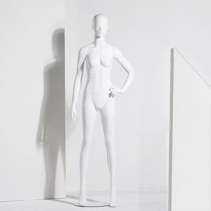 핫 세일 숍 디스플레이 마네킹 전신 서 추상 밝은 흰색 플라스틱 여성 섹스 마네킹 유리 자료 - Product Image 1