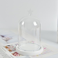 Verre borosilicaté de haute qualité pour globe à eau en forme de dôme, sphère vide à remplir pour présentation DIY, mini figurine, décoration moderne pour la maison, Halloween, Noël