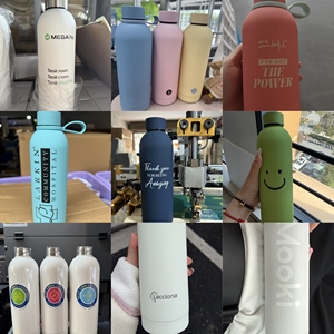 Promotional Personalized Double Wall Thermal Vacuum <b>Flask</b> Insulated Outdoor Sports Drink Shaped Stainless Steel Water <b>Bottles</b> - Product Image 6