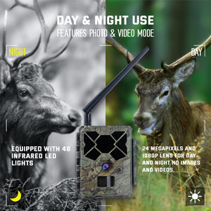 Caméra de chasse sur sentier extérieur 4G avec carte eSIM 24MP 1080P à 30fps GSM 4G APP étanche IP67 sans flash longue <span class=keywords><strong>distance</strong></span> - Product Image 2