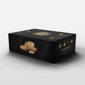 2025 nuevo Pulida Multi Print su logotipo de marca panadería galleta pan llevar papel Mailer caja Color negro caja de envío de alimentos - Product Image 4